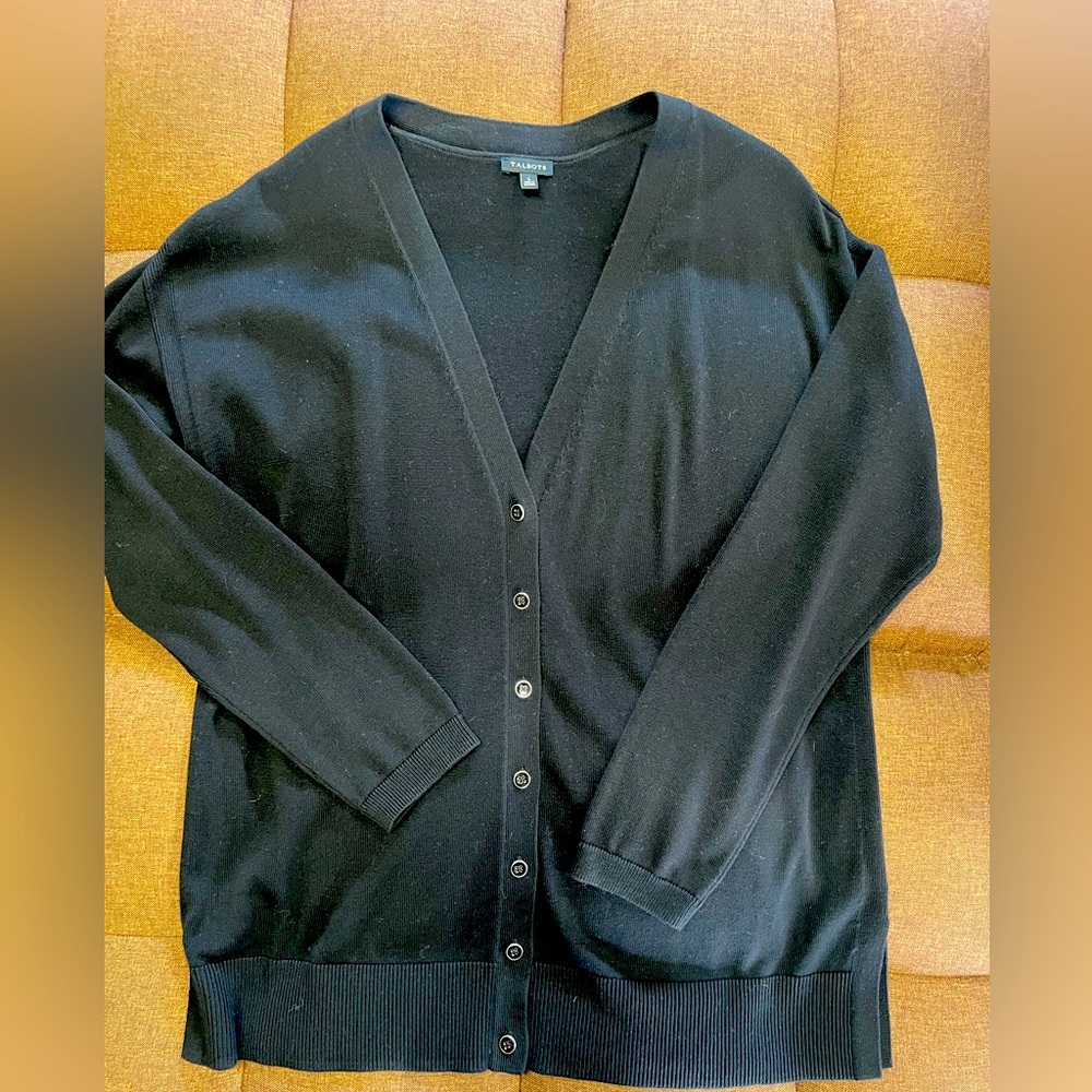 Talbots black cardigan